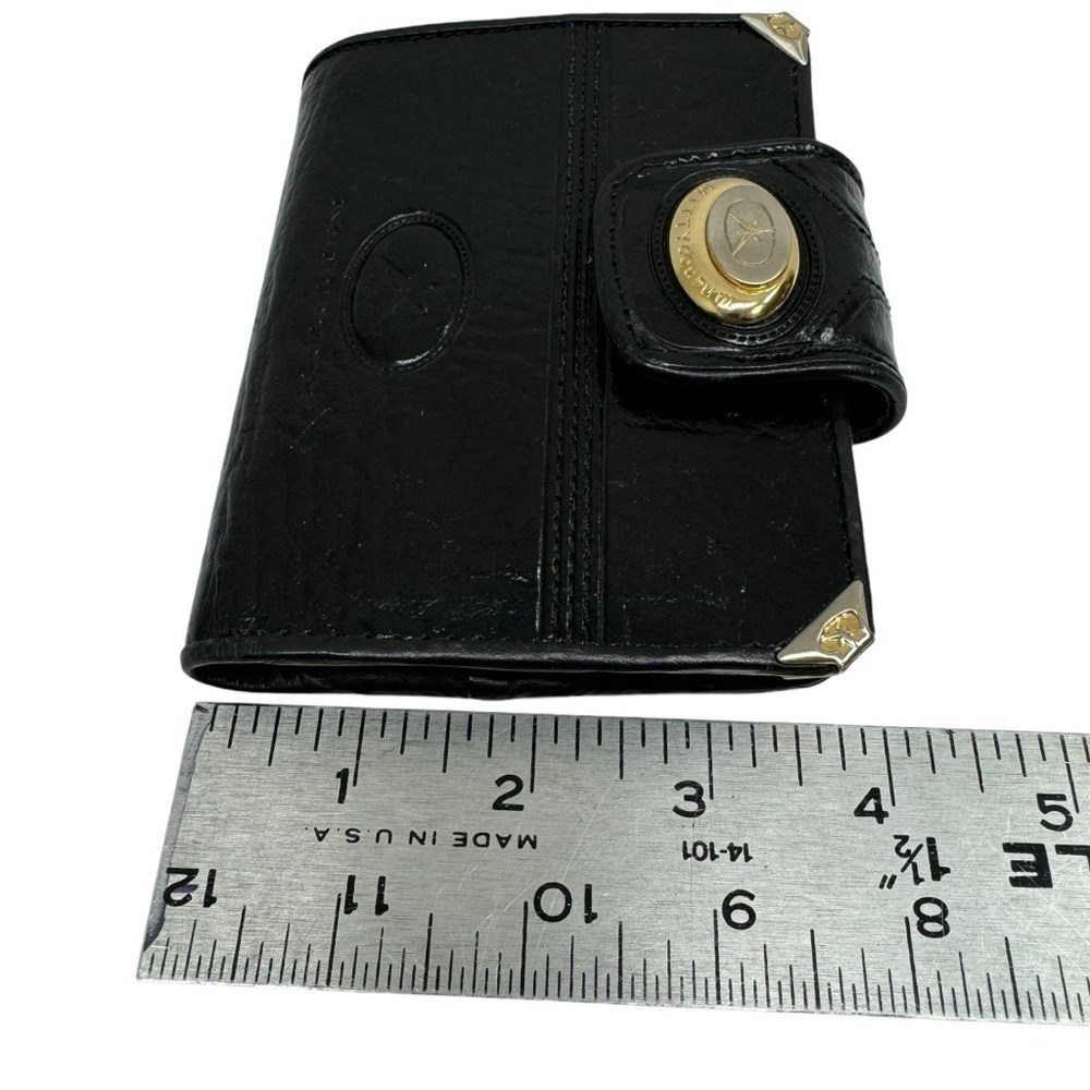 Mitty Wallet Women’s Purse Pouch Brazilian Leather Black Gold Buckle Western - Picture 11 of 16
